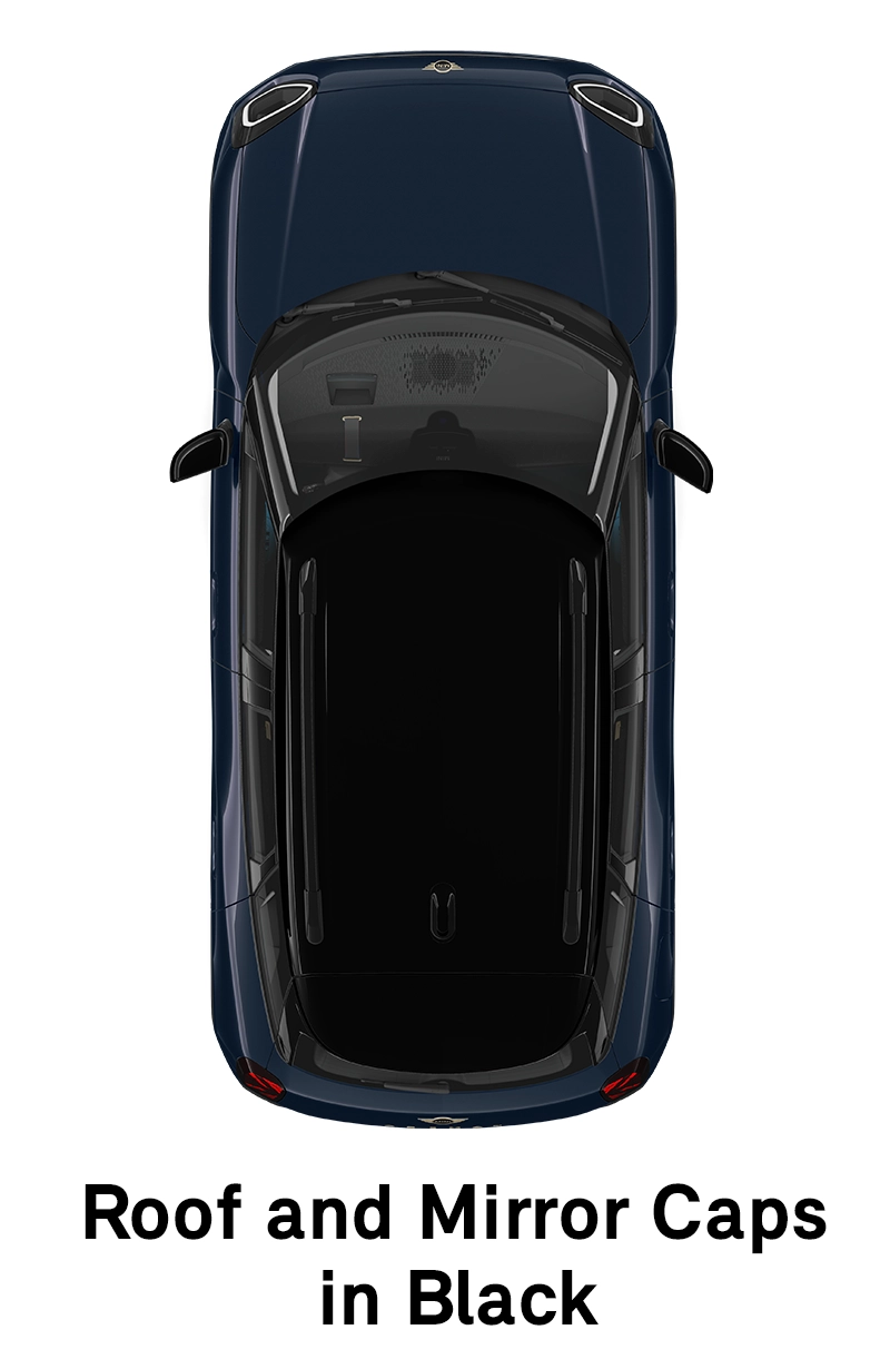 MINI krov: Krov i kućišta retrovizora u Black boji