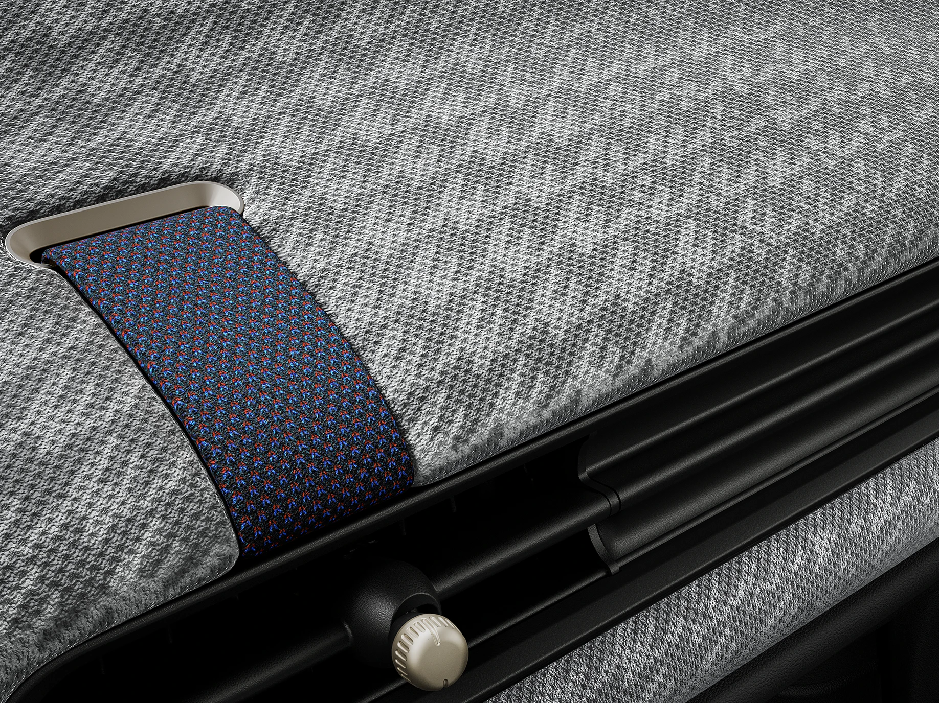 Detaljan prikaz 2D pletene ploče unutar MINI Cooper modela.