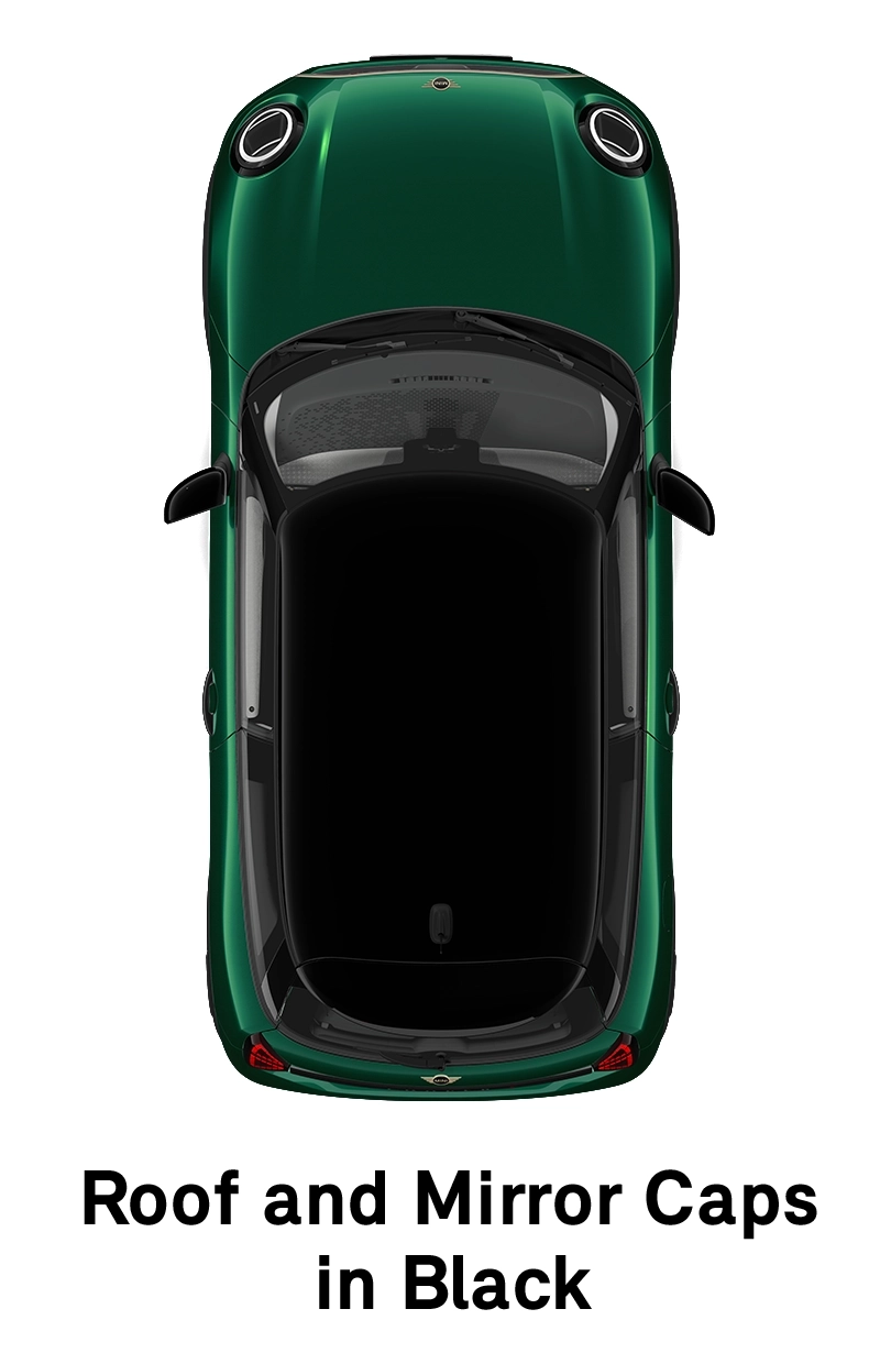 MINI krov: Krov i kućišta retrovizora u Black boji