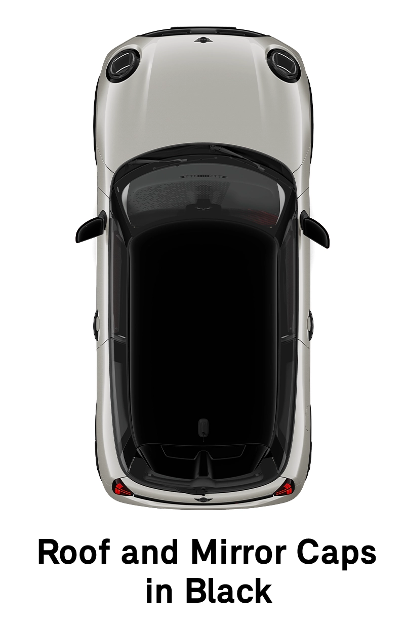 MINI krov: Krov i kućišta retrovizora u Black boji