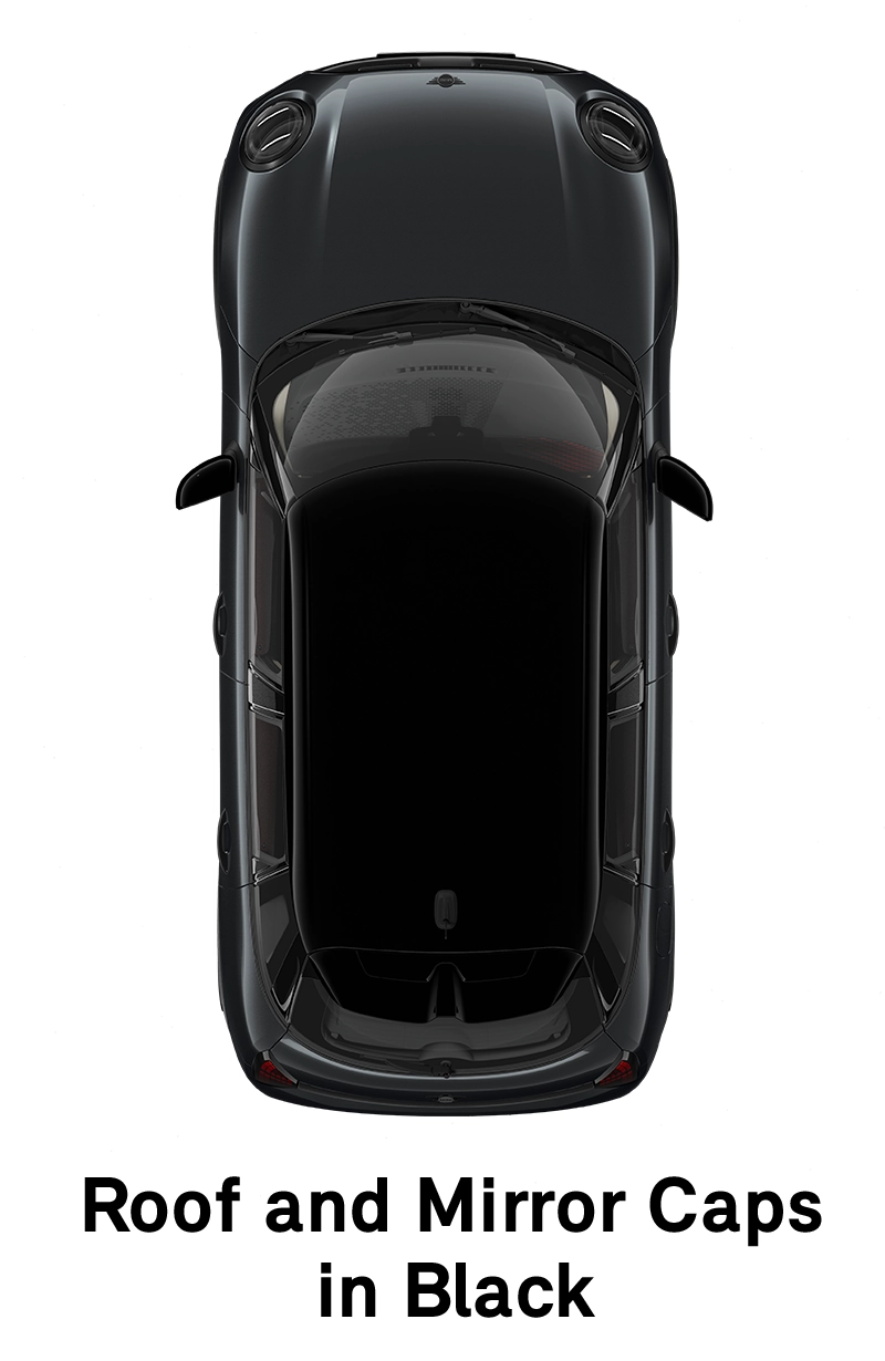 MINI krov: Krov i kućišta retrovizora u Black boji