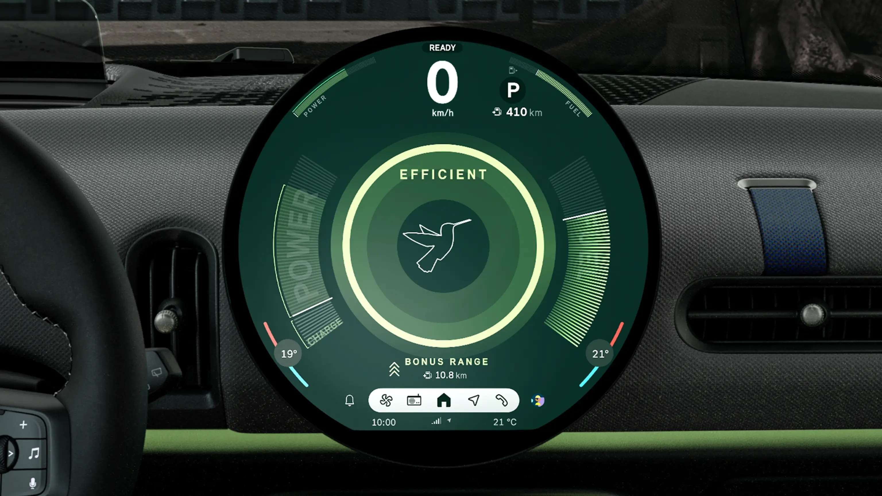 MINI Cooper Convertible – iskustvo u vožnji – galerija načina vožnje – zeleni način