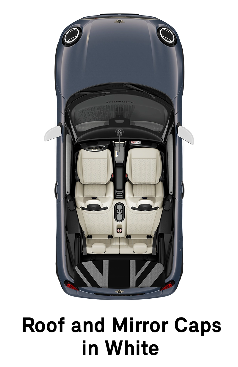 MINI Krov: Krov i kućišta retrovizora u White boji