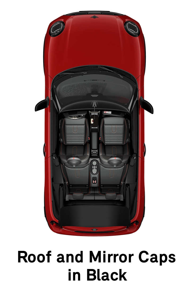 MINI krov: Krov i kućišta retrovizora u Black boji