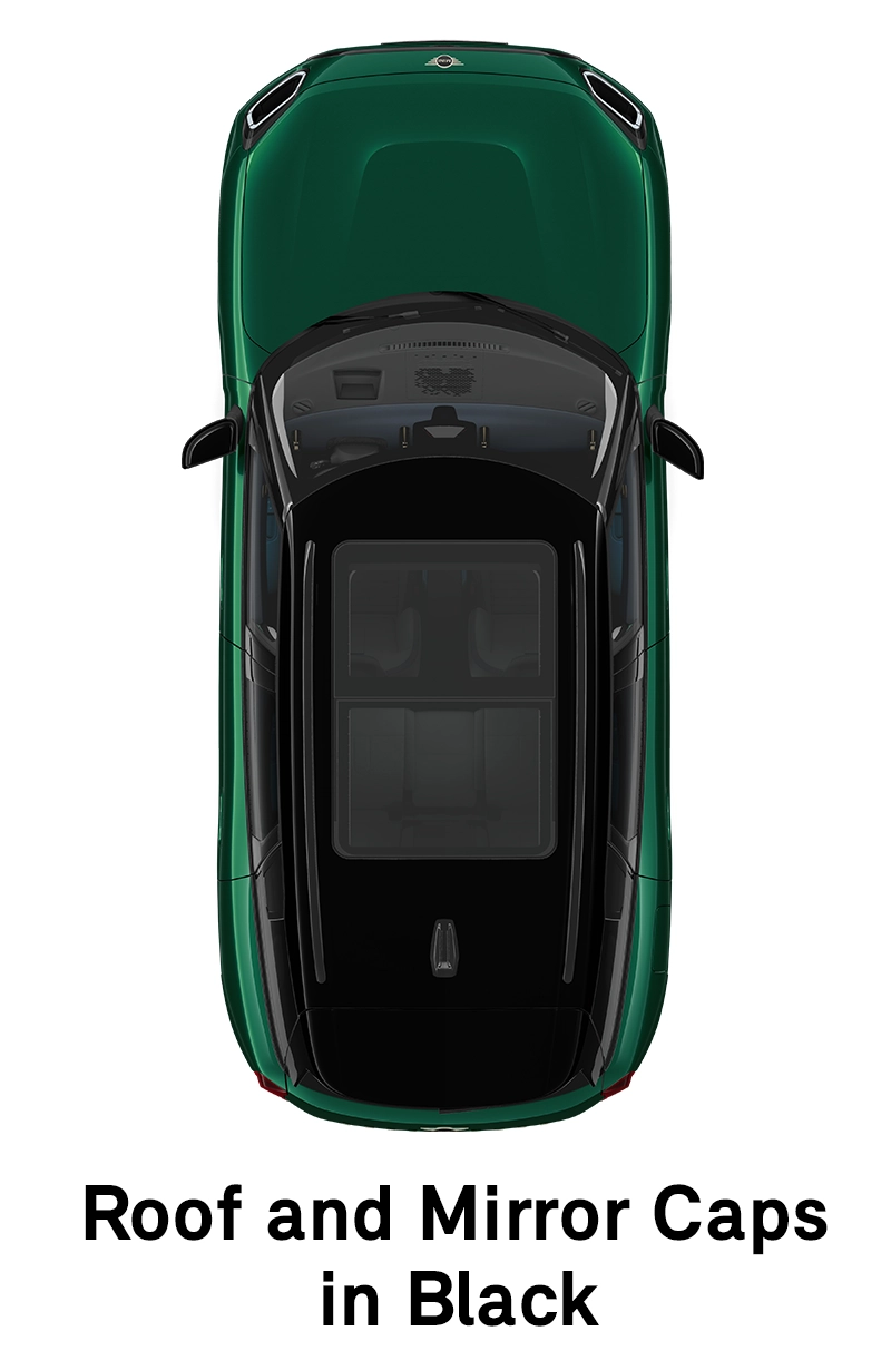 MINI Krov: krov i kućišta retrovizora u Black boji