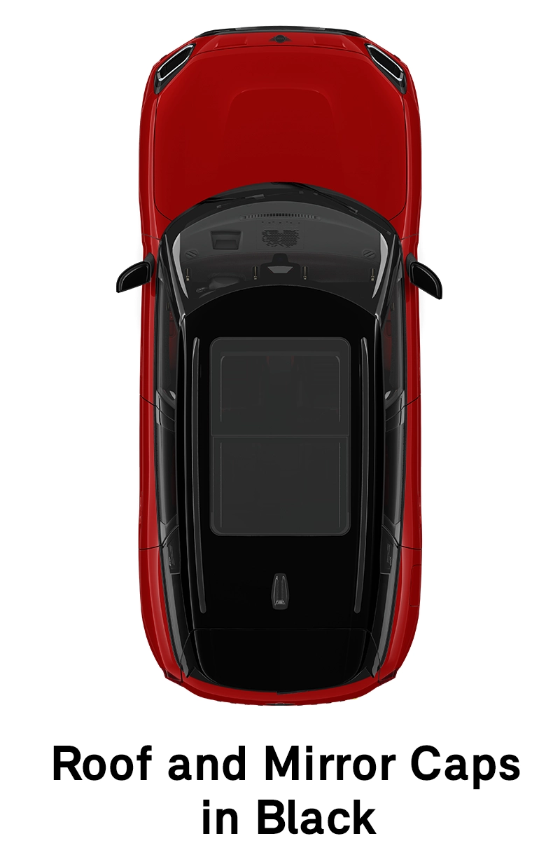 MINI krov: Krov i kućišta retrovizora u Black boji