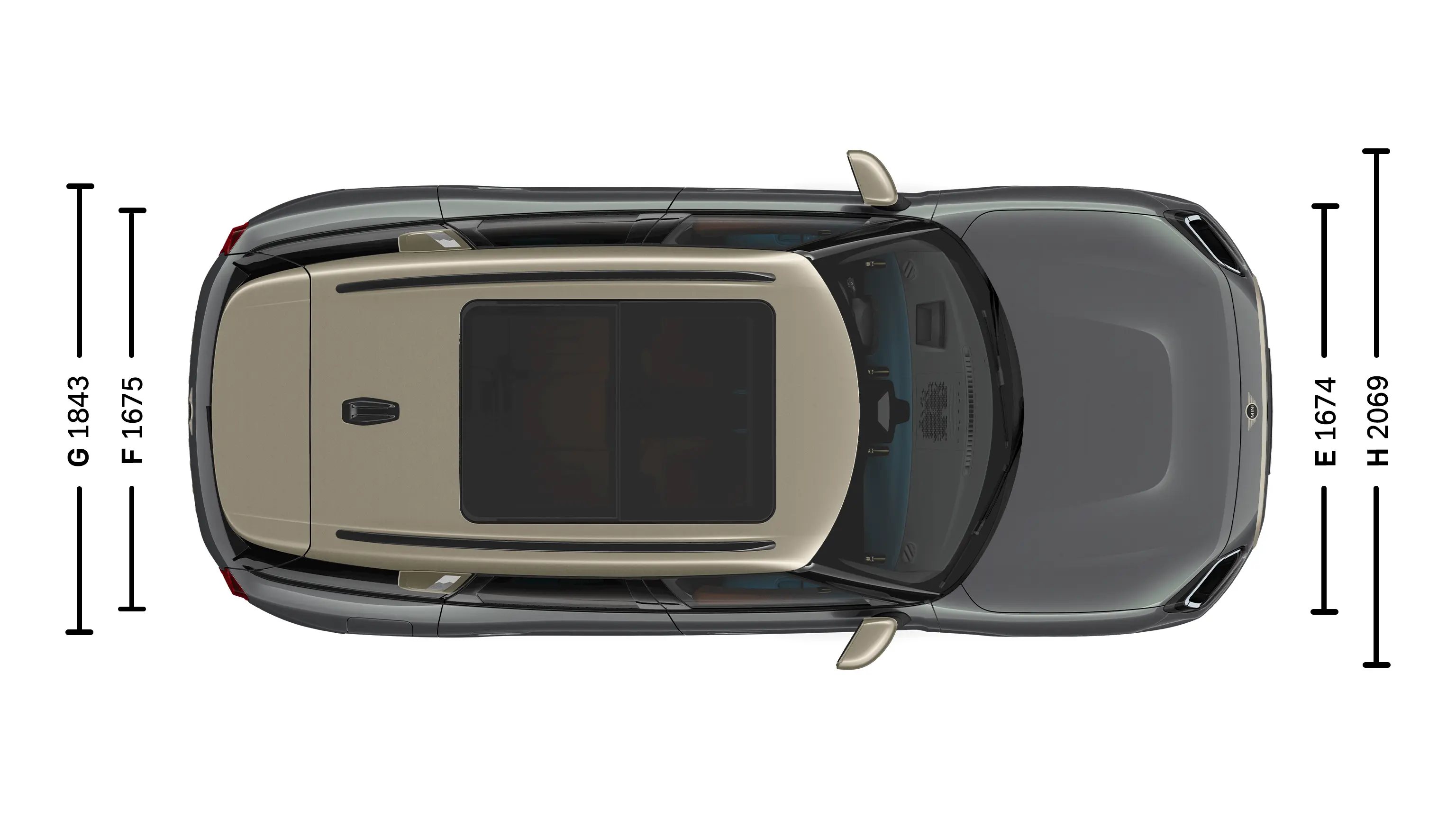 MINI Countryman dimenzije gornjeg dijela