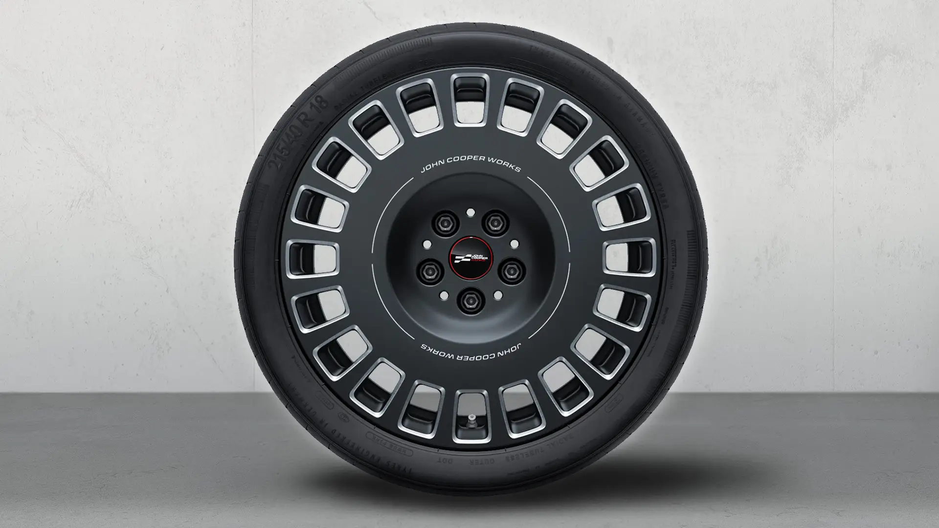 18" JCW aluminijski naplatci Rallye Spoke 964 Bicolor (Frozen Midnight Grey, polirani), ljetni set kotača 