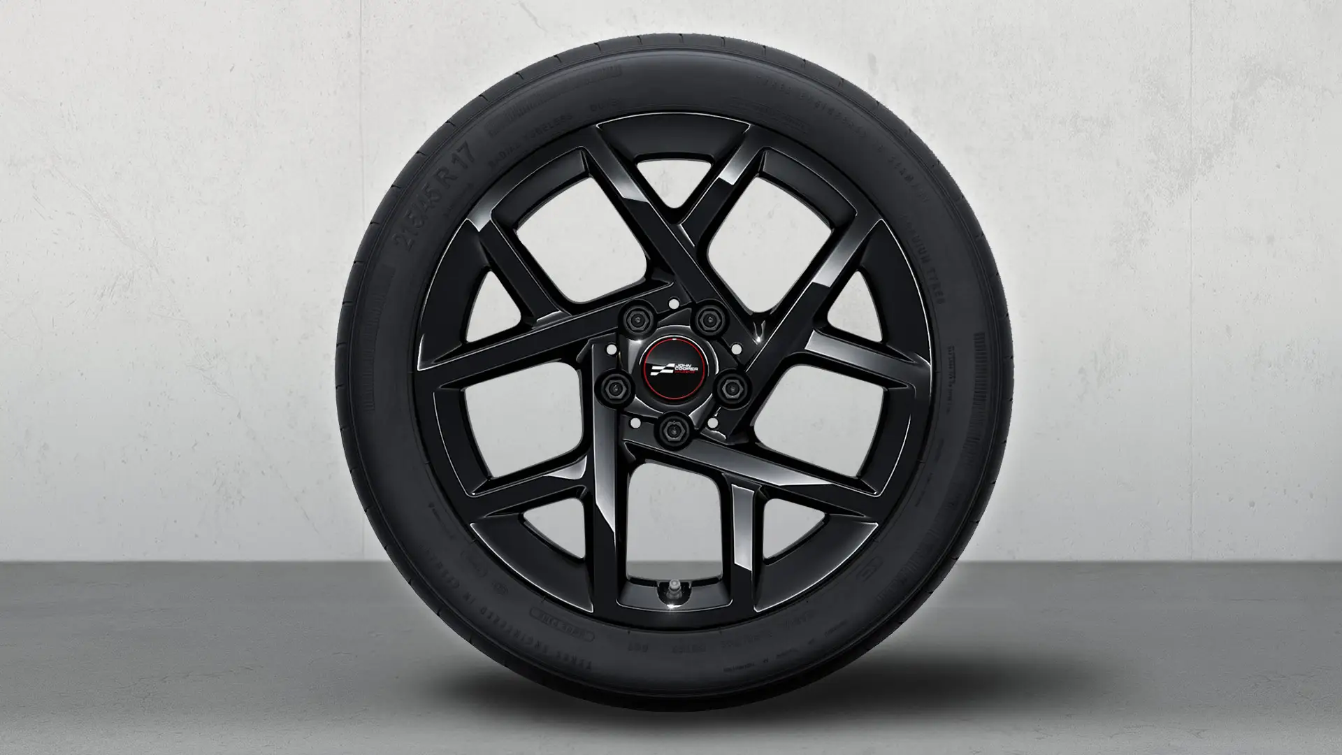 17" John Cooper Works lakometalni kotač Sprint Spoke 957 komplet zimskih kotača u Jet Black boji.