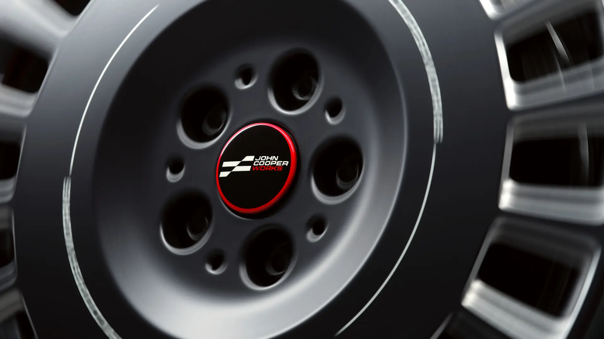 John Cooper Works plutajuća kapica glavčine koja se ne okreće s kotačem, ali ostaje vodoravna tijekom vožnje. 