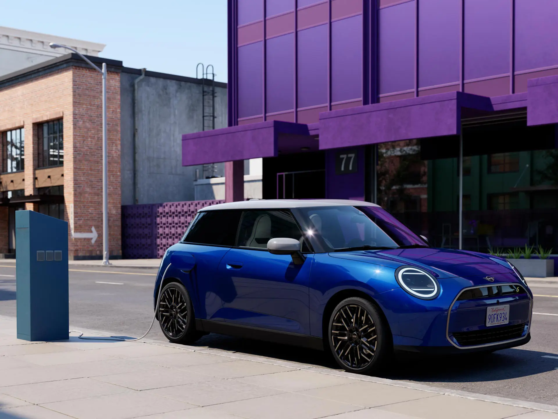 MINI Cooper na punionici.