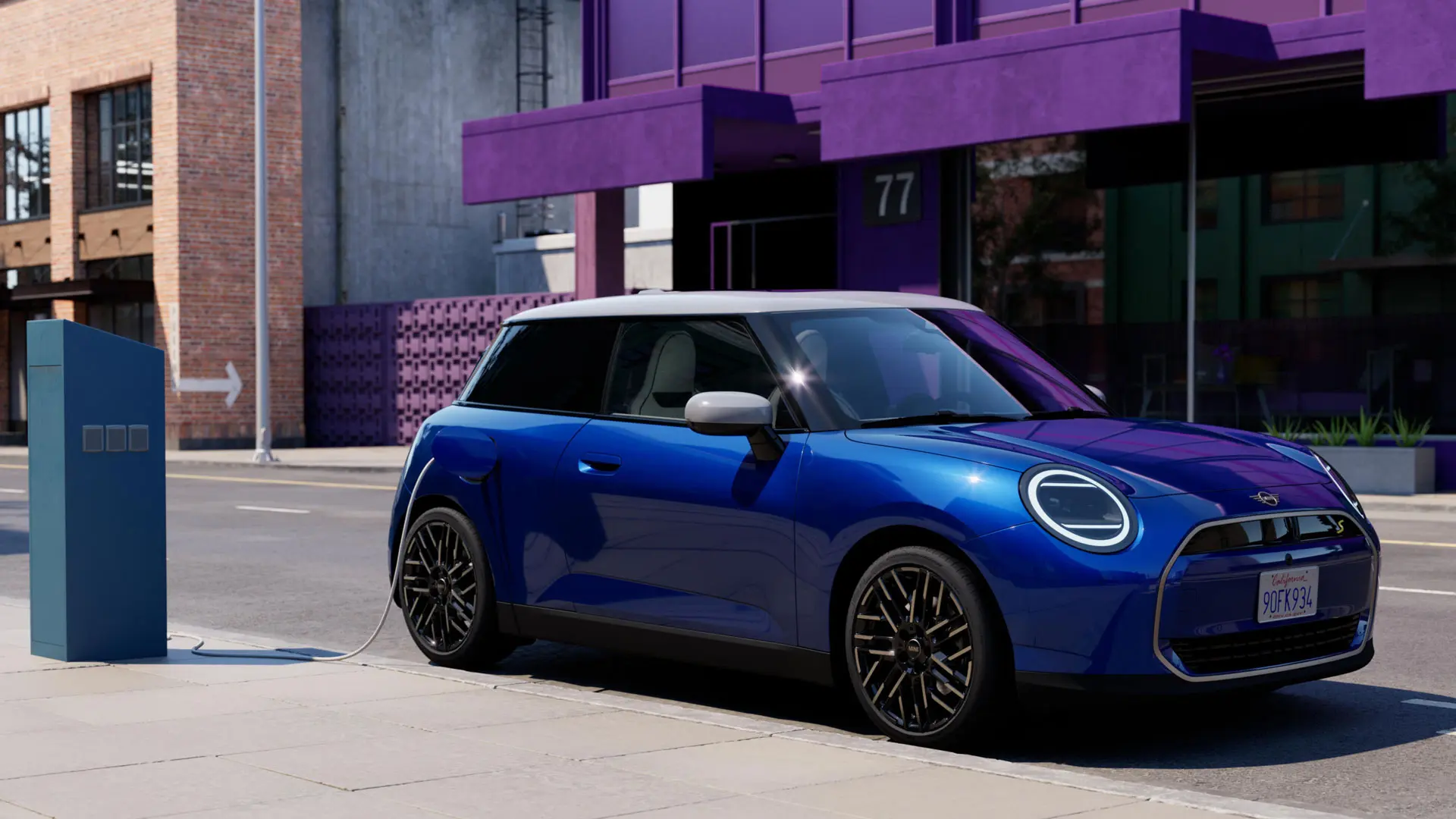 MINI Cooper na punionici.