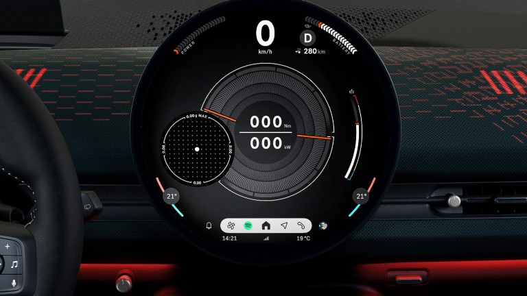 Potpuno električni MINI Aceman - digitalno iskustvo - način rada 01