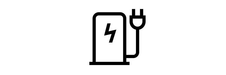 Potpuno električni MINI - punjenje - ikona stanice