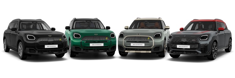 Potpuno električni MINI Countryman – prilagodba – boje